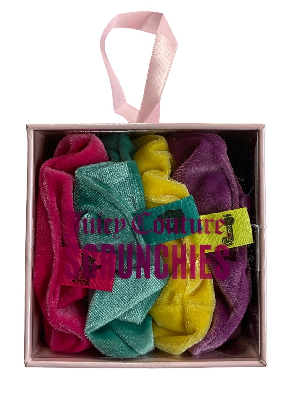 Juicy Couture 4 Pc. Velour Scrunchie Set NEW